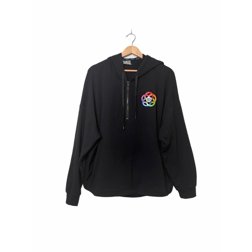 Disney Parks Epcot Center Logo Creations Shop 1/4 Zip Hoodie Women's XL